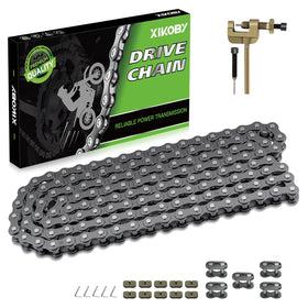 XIKOBY front packaging showing complete chain kit and included parts for quick repairs