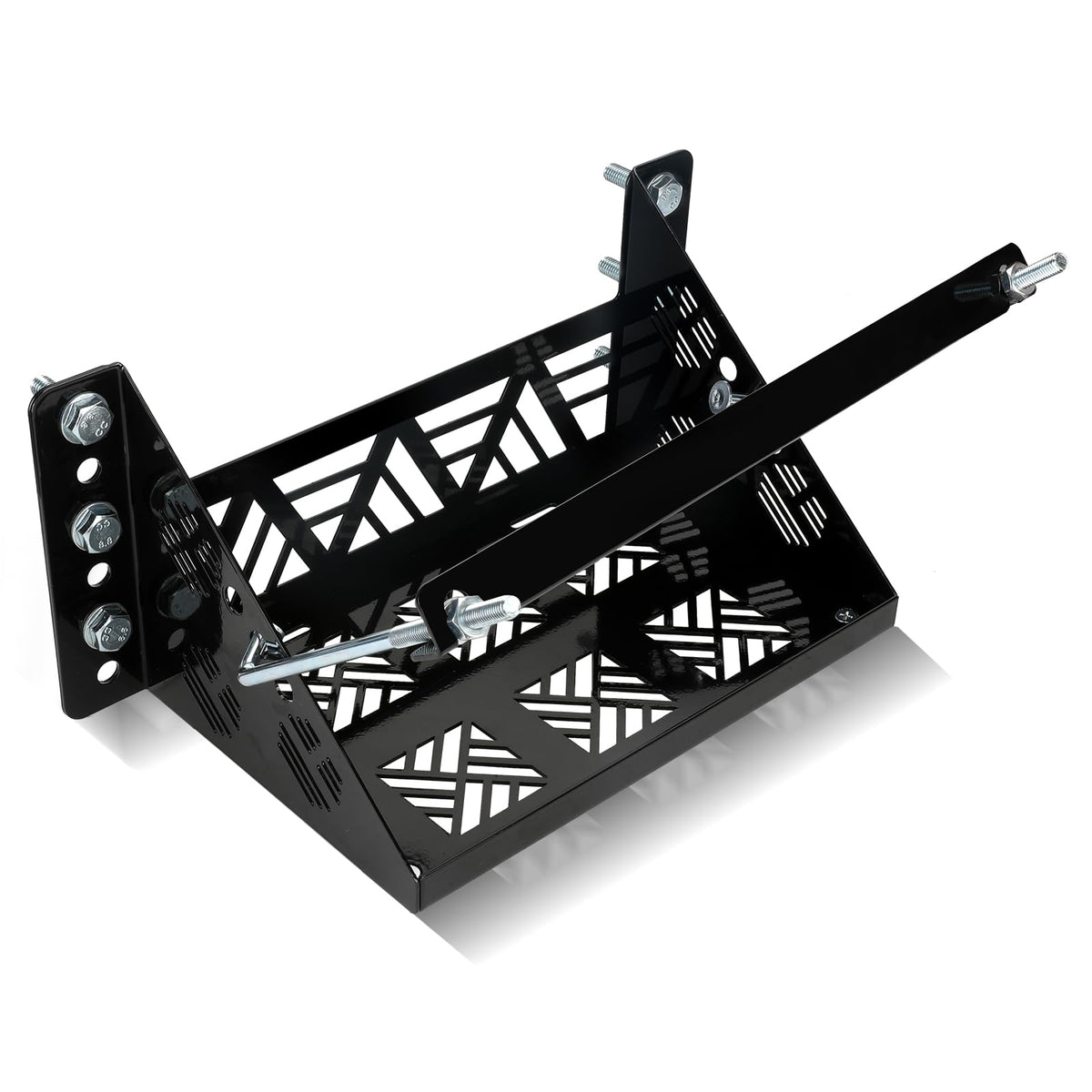 XIKOBY front view bracket showing sturdy alloy steel and secure base