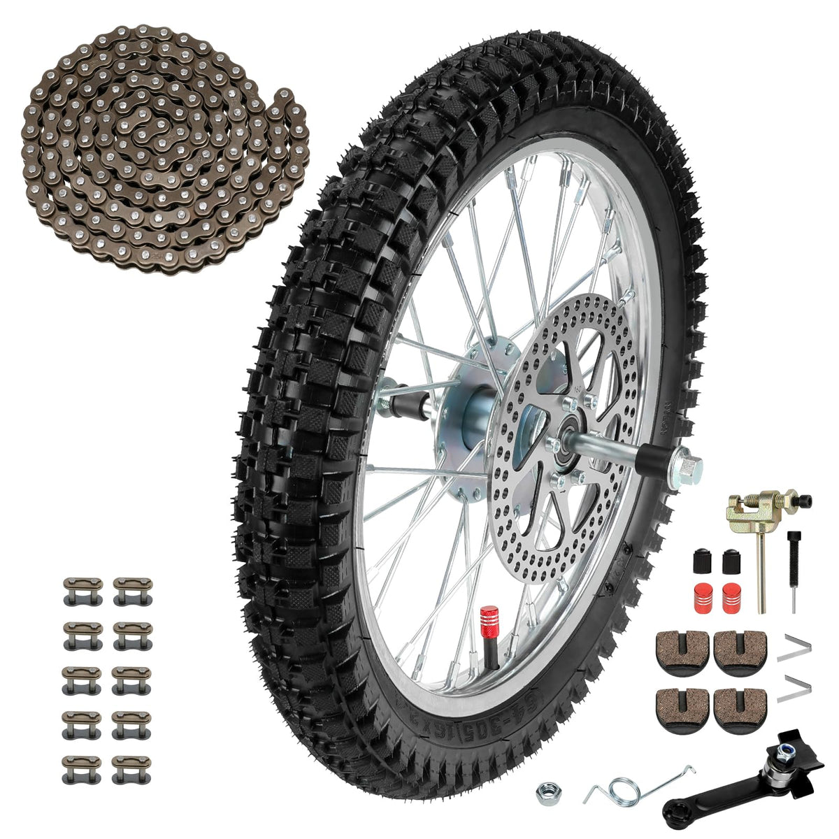 XIKOBY assembled front wheel full view showing ready-to-install convenience
