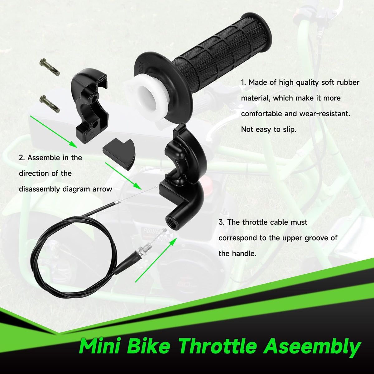 XIKOBY included hardware layout, all screws, pads and ties provided for installation
