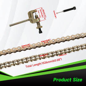 XIKOBY chain installed on a Razor MX650 improving drivetrain fit