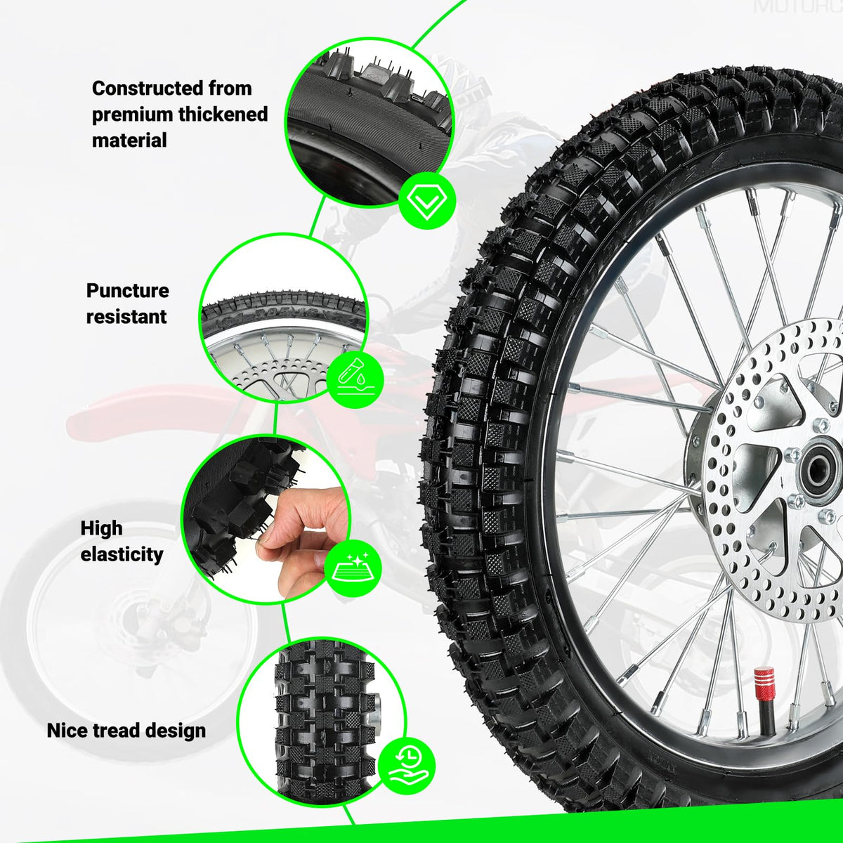 XIKOBY rim and spokes detail showing heavy-duty metal strength benefit