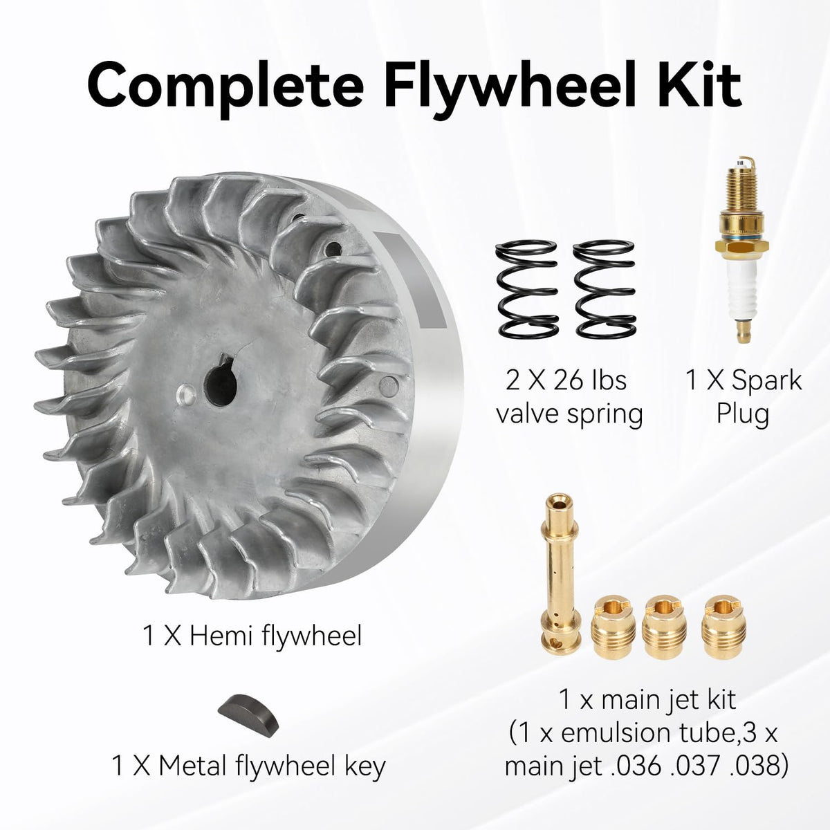 XIKOBY kit packaging with all parts displayed for quick inventory