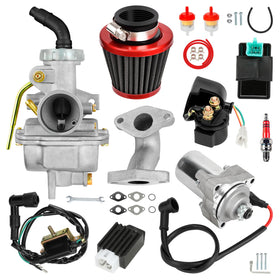 XIKOBY PZ20 carburetor front view showing precise machining and reliable fuel flow