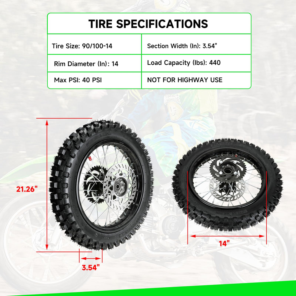XIKOBY rim and spoke detail highlighting strong construction for durability