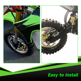XIKOBY brake assembly next to ruler showing compact size and scale