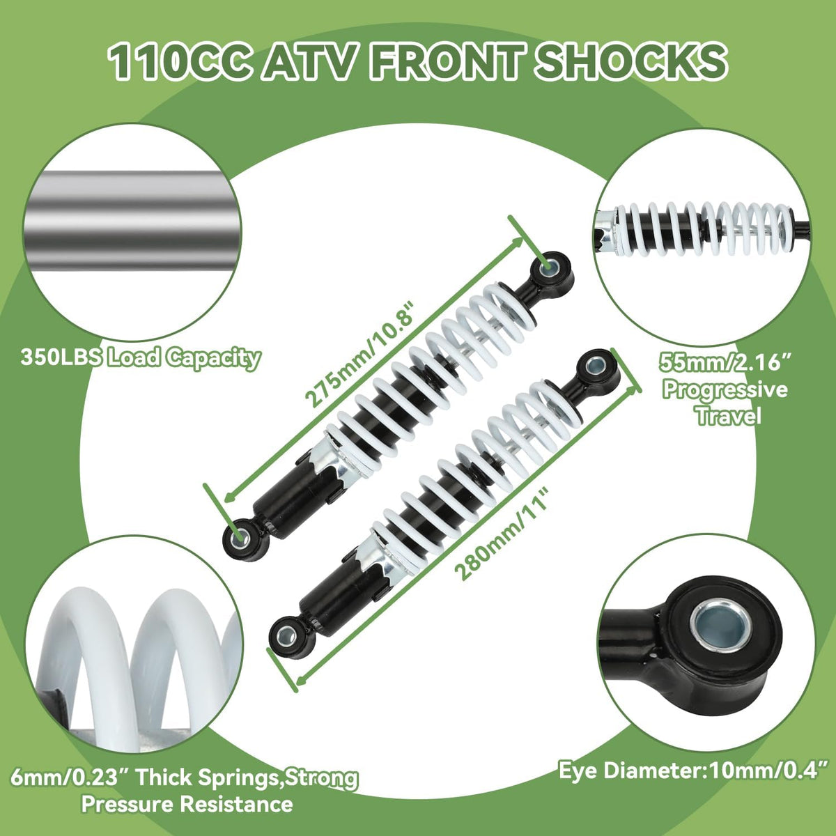 XIKOBY spring closeup highlighting 6mm spring strength and durability