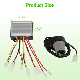XIKOBY controller size comparison with ruler showing compact dimensions for fitment