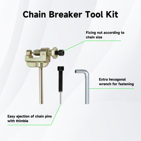 XIKOBY chain compared to ruler showing 134-link potential, sizing aid