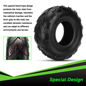 XIKOBY close-up of directional tread pattern for improved traction