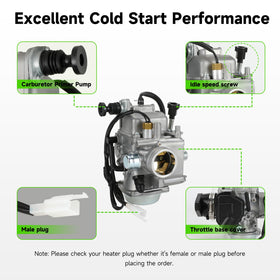 XIKOBY intake pipe and starter plunger detail for smoother starting