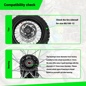 XIKOBY wheel mounted on bike lifestyle photo showing practical fitment