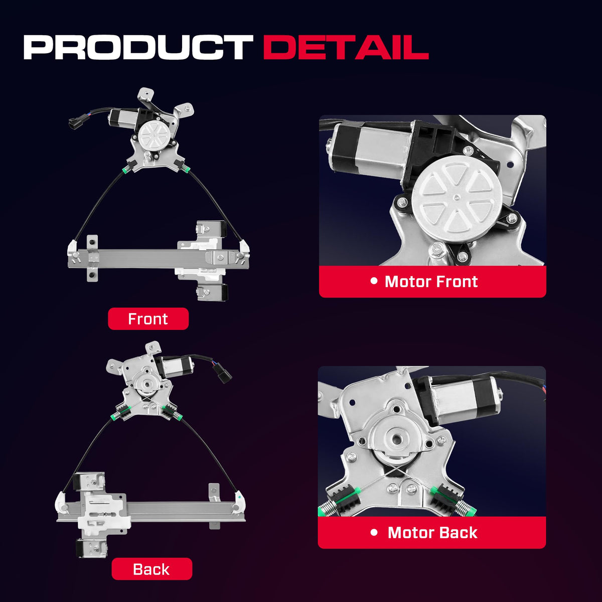 XIMAKA regulator being installed in vehicle door, demonstrates easy DIY installation benefit