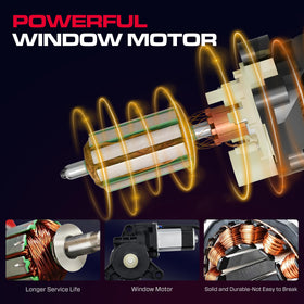 XIMAKA installed in vehicle door lifestyle shot demonstrating restored window operation benefit