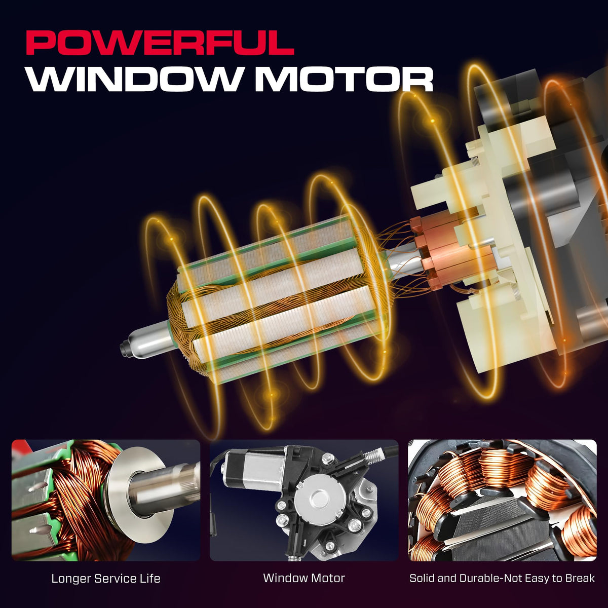 XIMAKA installed in Impala door illustrating restored powered window function