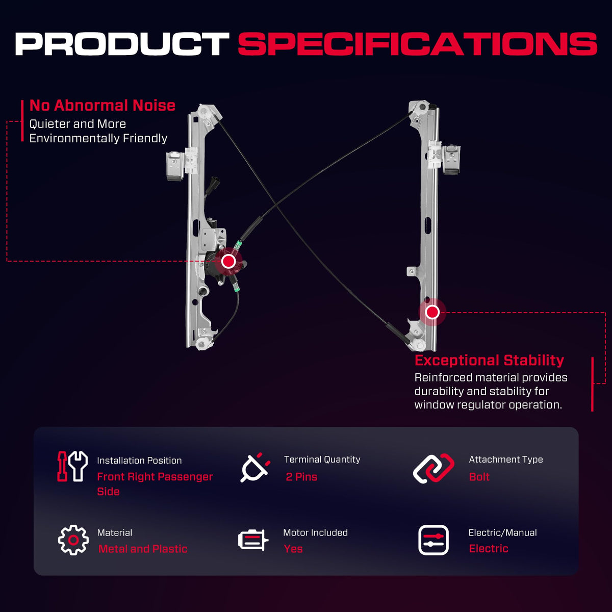 XIMAKA mounting points and bracket displayed for easy bolt-on fitment
