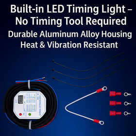 XinDeLeiHuan LED timing indicator closeup aiding accurate static timing setup