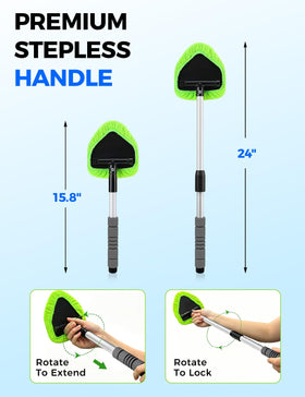 XINDELL extendable handle fully extended demonstrating reach and control
