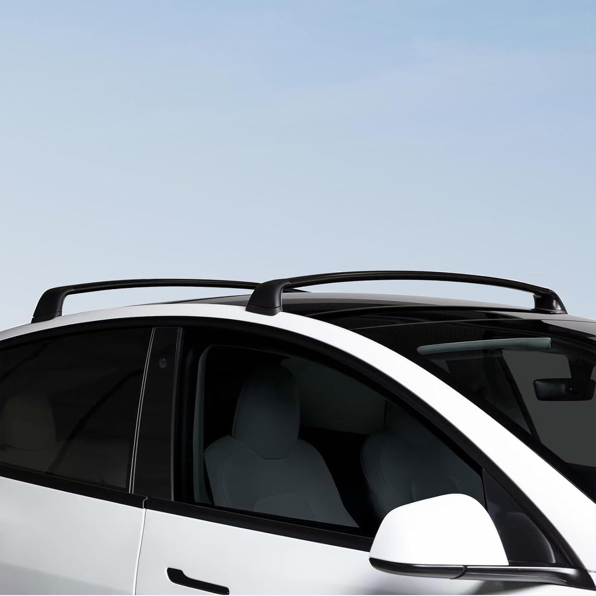 XINFOOB front view on Tesla Model Y showing clean fit and style benefit