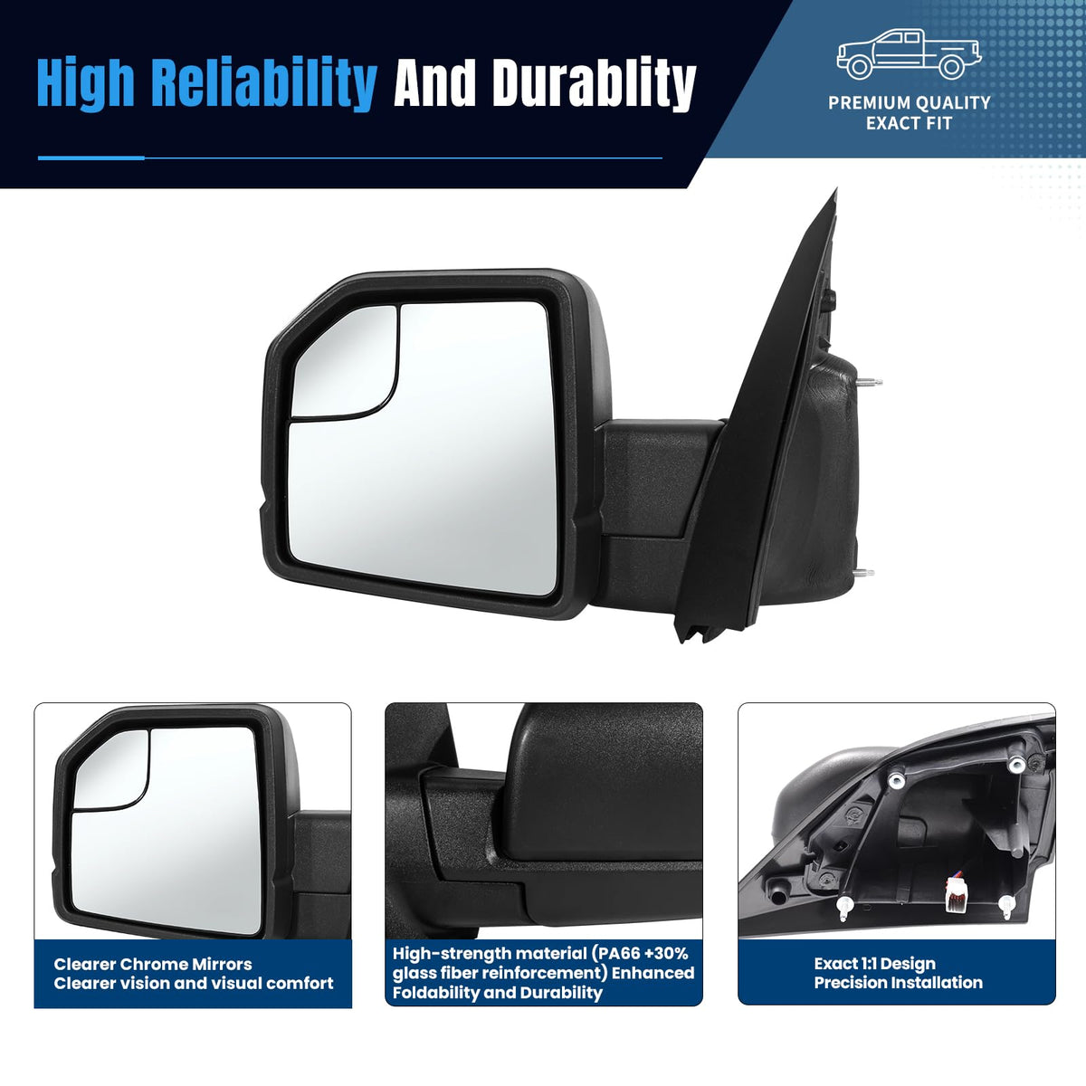 xingsichuang side profile installed on F-150 door demonstrating exact fit