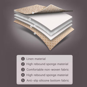 XINGSILUC seat cover beside ruler demonstrating universal size and fit