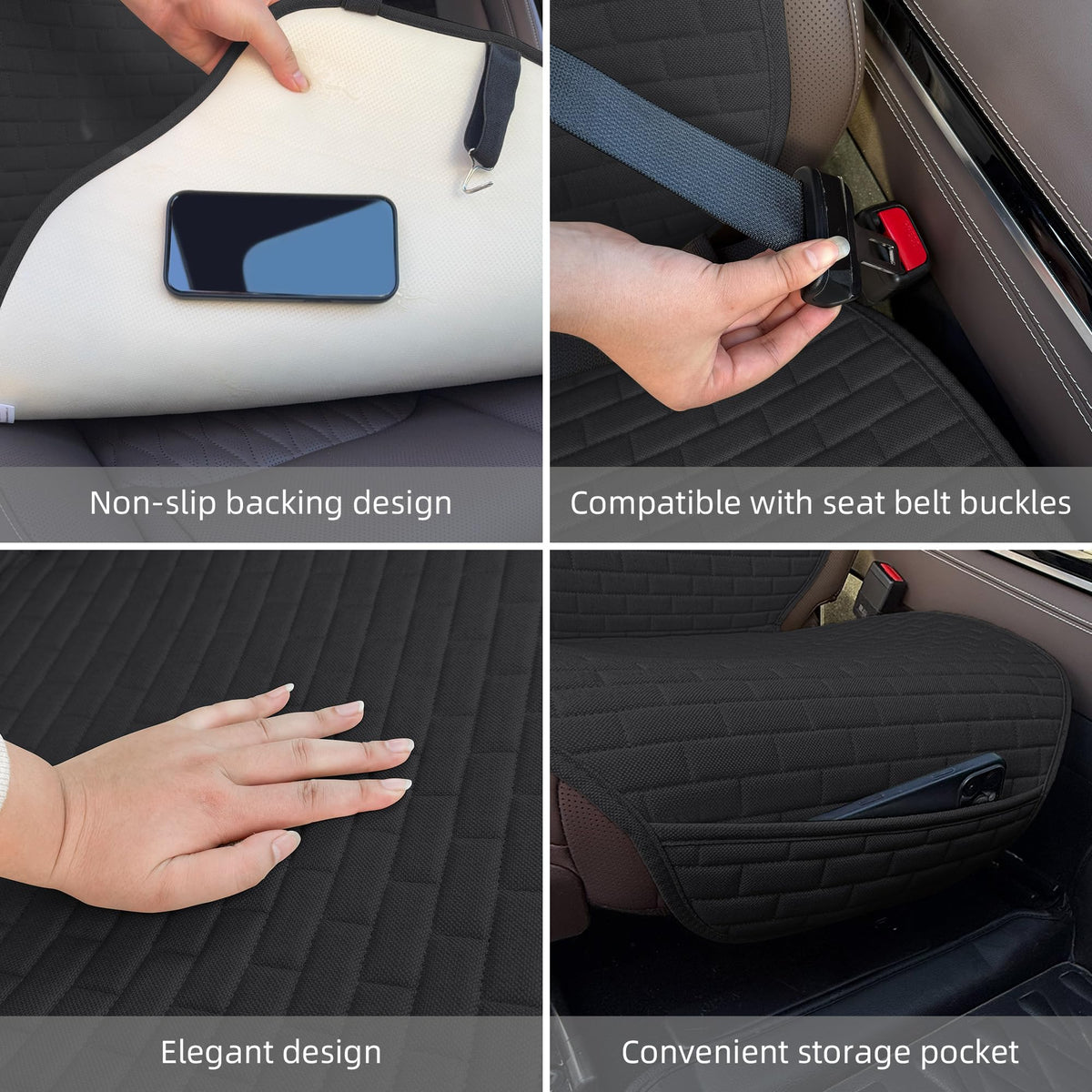 XINGSILUC covers installed with passenger using seat, showing comfort
