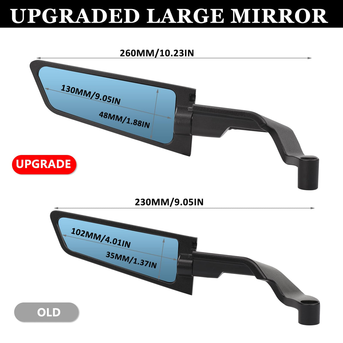 XINGWU close-up of HD convex mirror surface reducing glare and widening view