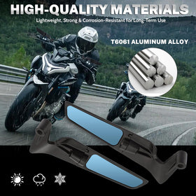 XINGWU mirror mounted on Kawasaki Z900 demonstrating fit and style benefit