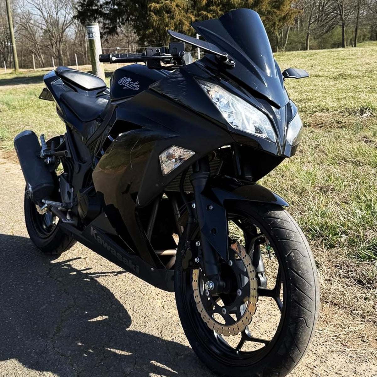 XINGWU installed on Ninja motorcycle delivering improved sightlines benefit