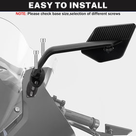 XINGWU mirror held in hand showing scale and robust construction for confident installation