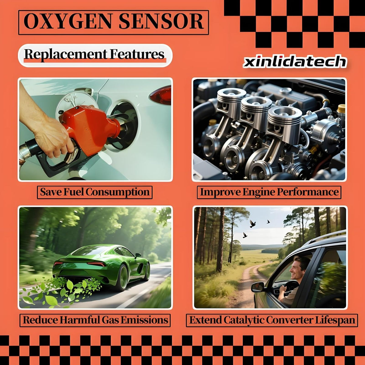 xinlidatech downstream sensor detail showing corrosion-resistant body