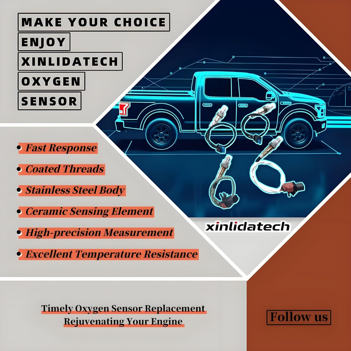 xinlidatech sensor wiring connector displayed for easy plug-in benefit