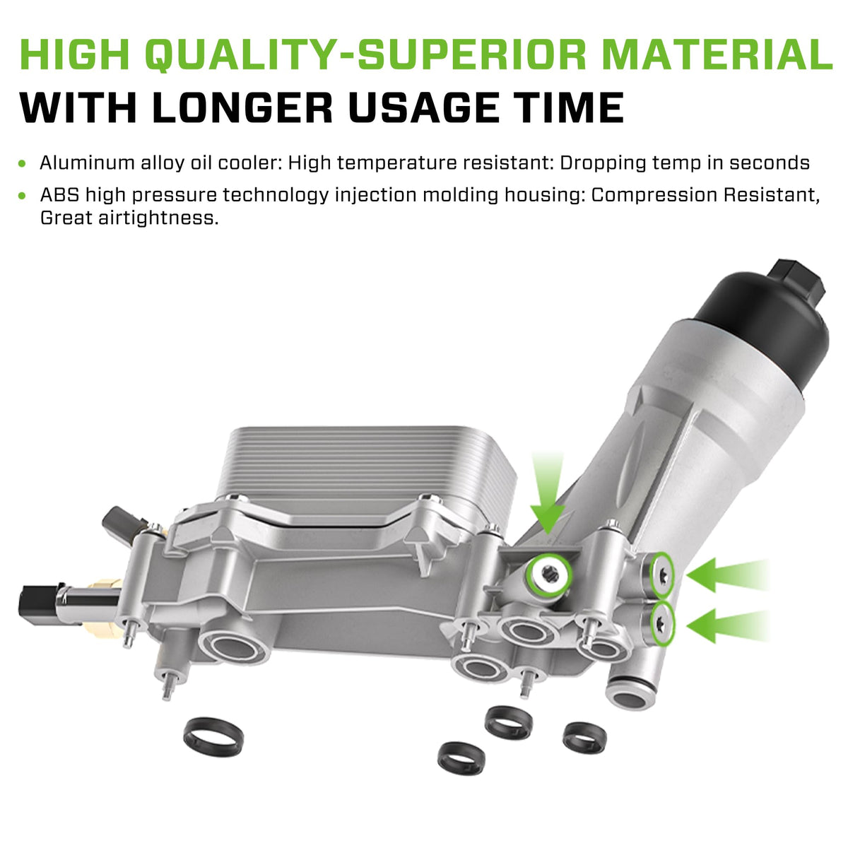 XINLIN kit laid out with filter, gaskets, o-rings, and sensors for complete installation