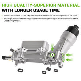 XINLIN kit laid out with filter, gaskets, o-rings, and sensors for complete installation