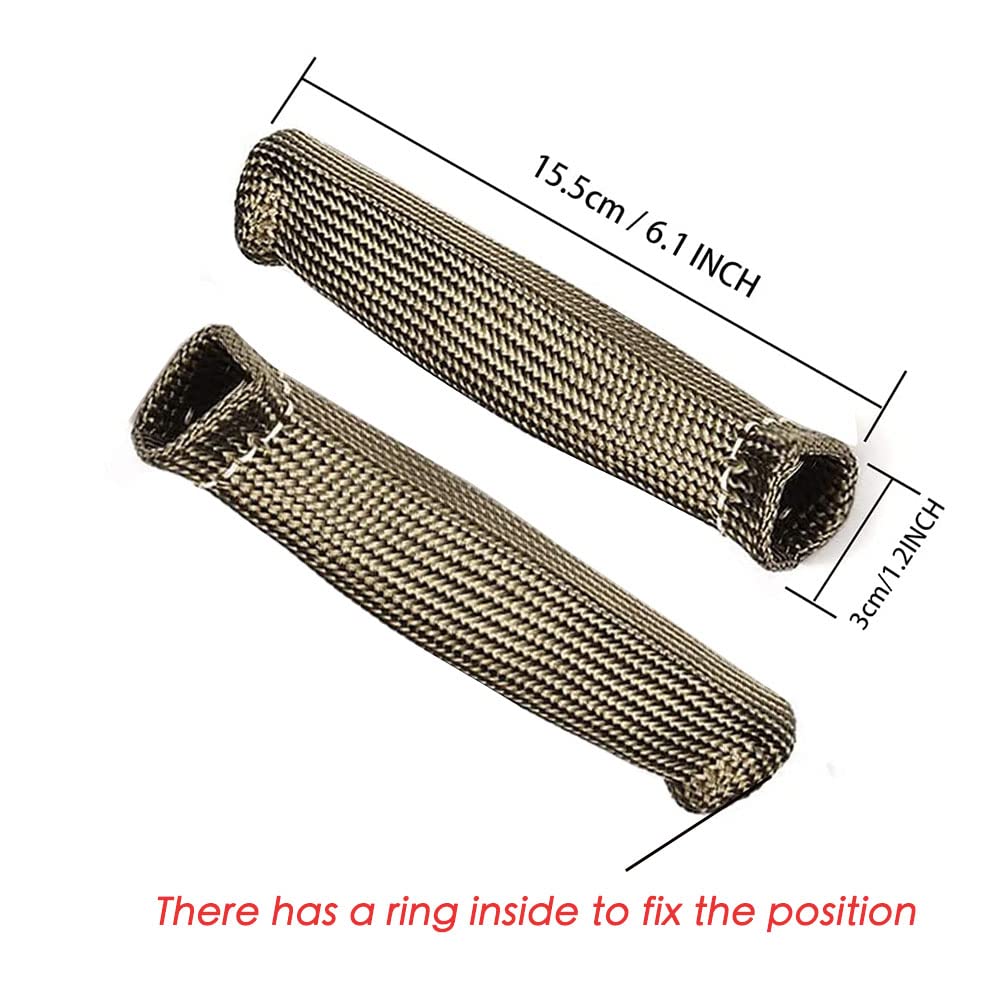 XINPENGLIU sleeve fitted to a 90-degree boot reducing radiant heat near manifold