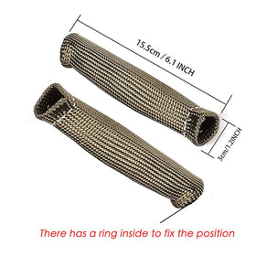 XINPENGLIU sleeve fitted to a 90-degree boot reducing radiant heat near manifold
