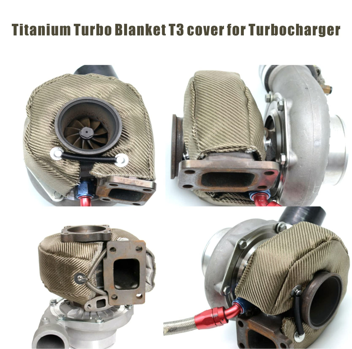XINPENGLIU blanket installed on T3 turbo demonstrating heat containment