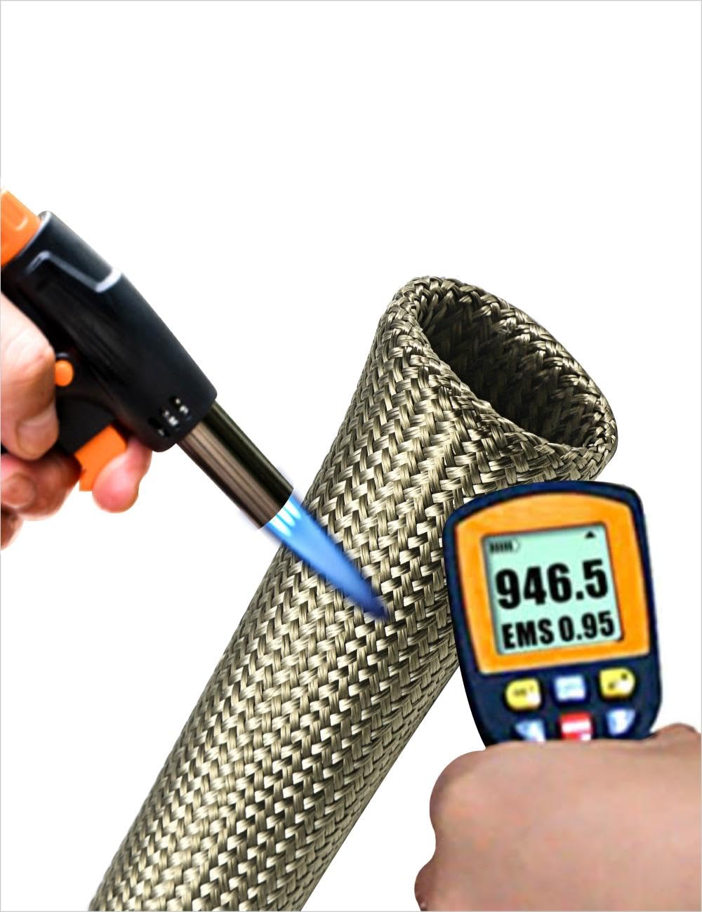 XINPENGLIU close-up titanium weave detail showing durable heat barrier