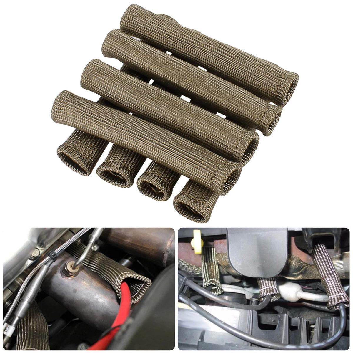 XINPENGLIU sleeves installed under hood of hot rod demonstrating real-world protection