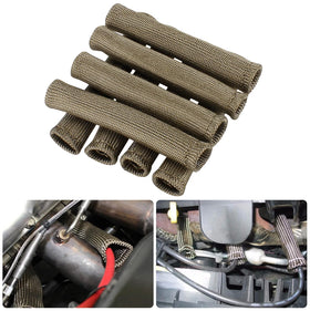 XINPENGLIU sleeves installed under hood of hot rod demonstrating real-world protection