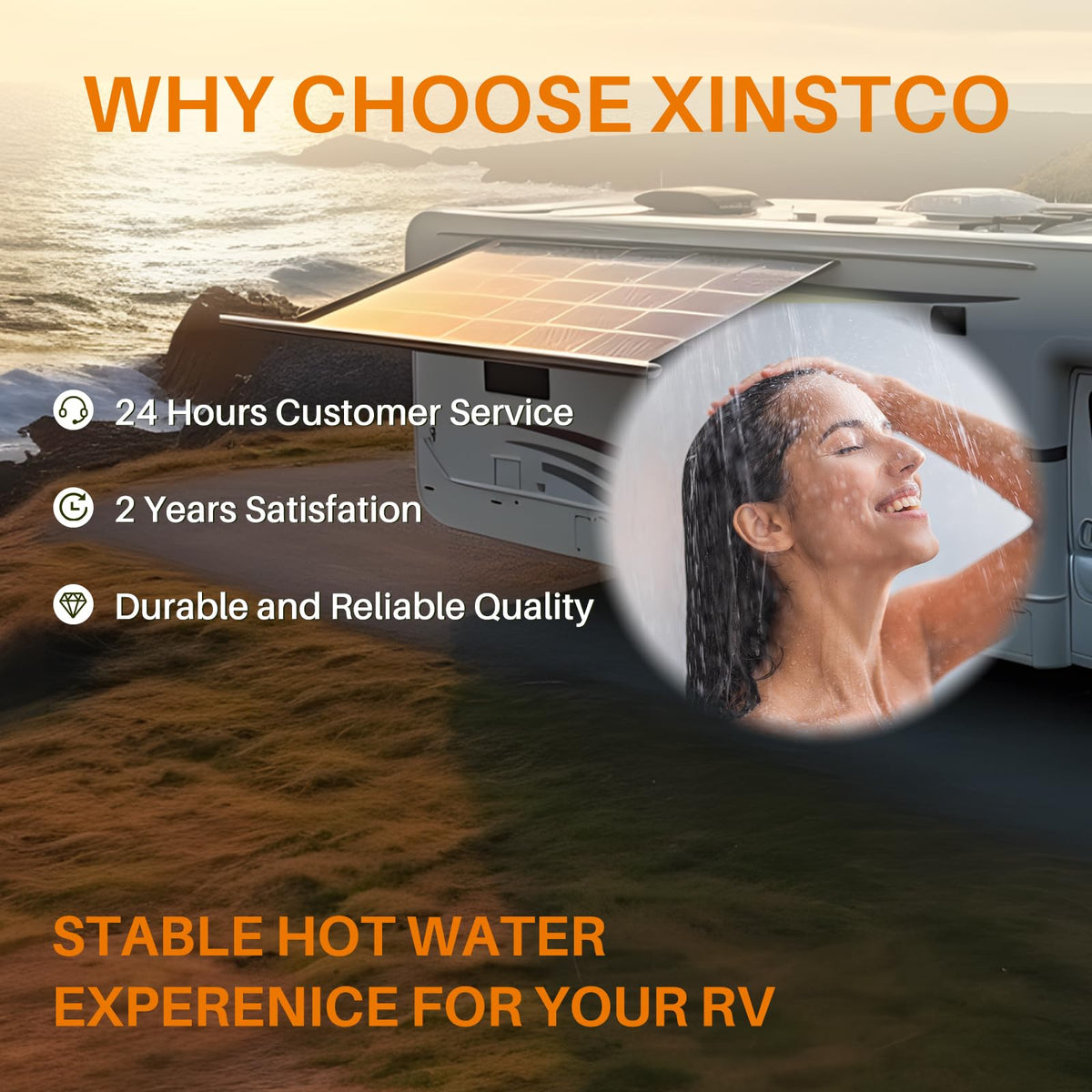 XINSTCO kit next to common tools for scale, easy parts identification and installation benefit