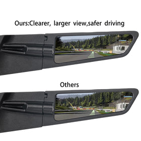 Xintre convex glass detail showing wider view and clearer rear visibility