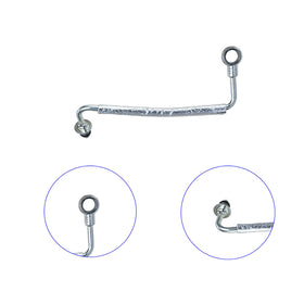 Xintre coolant return hose detail showing flexible 8.5 inch section for correct routing