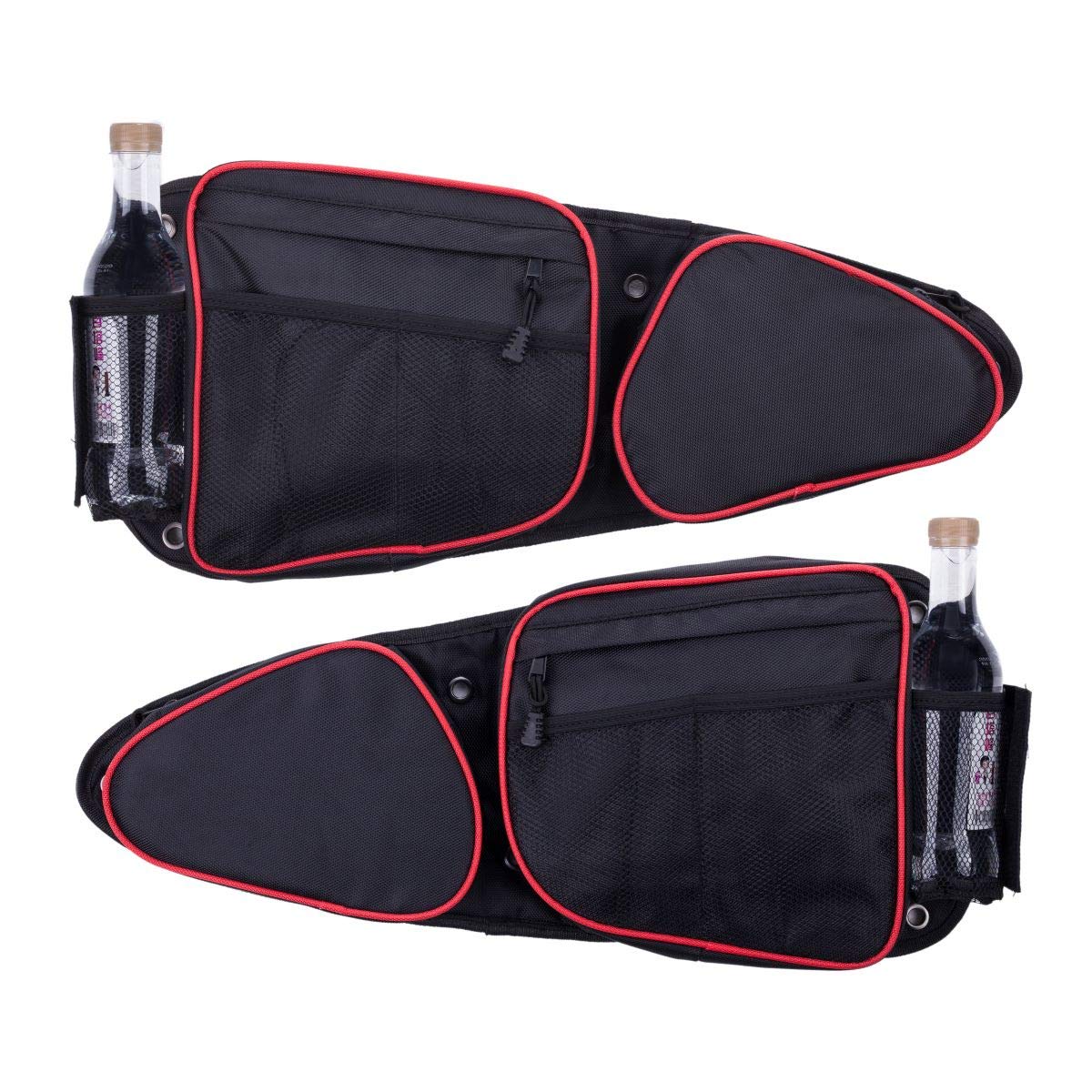 Xintre front door bags front view showing storage and fit benefit
