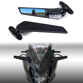 Xintre front view of stealth mirror showing sleek profile and aerodynamic benefit