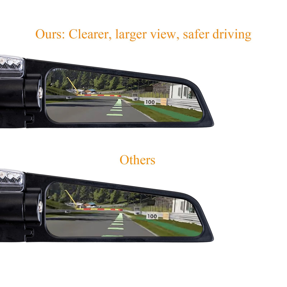 Xintre LED turn signal illuminated to increase rider visibility and safety