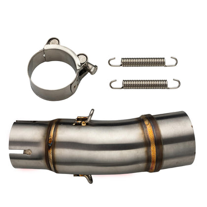 Xintre front view of mid pipe showing fitment and durable finish benefit