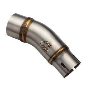 Xintre side profile of mid pipe illustrating compact 170mm length for precise fit