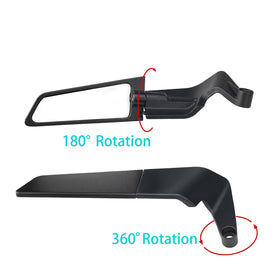 Xintre mirror mounted on Z900 showing sporty look and on-bike benefit