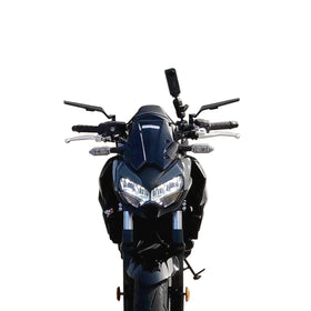 Xintre mirror reflecting road at night showing clarity and safer night riding